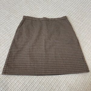 Banana Republic Black and Brown A-Line Skirt